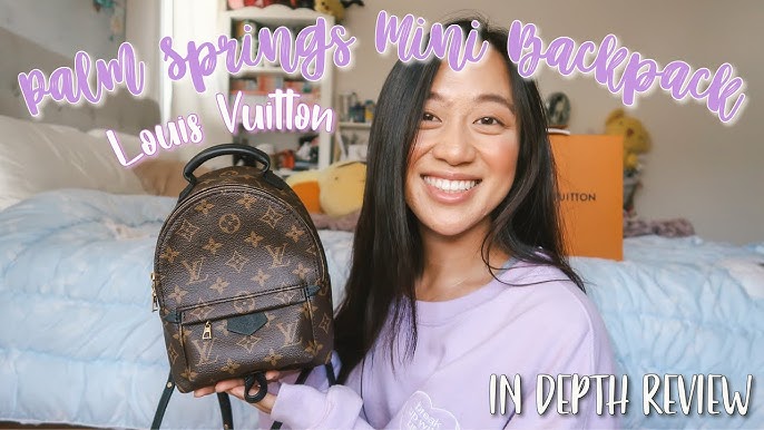 2019 What's In My Bag♡LV Palm Springs Backpack Mini + Review