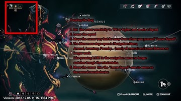 Warframe menu not disappaering -  Bug