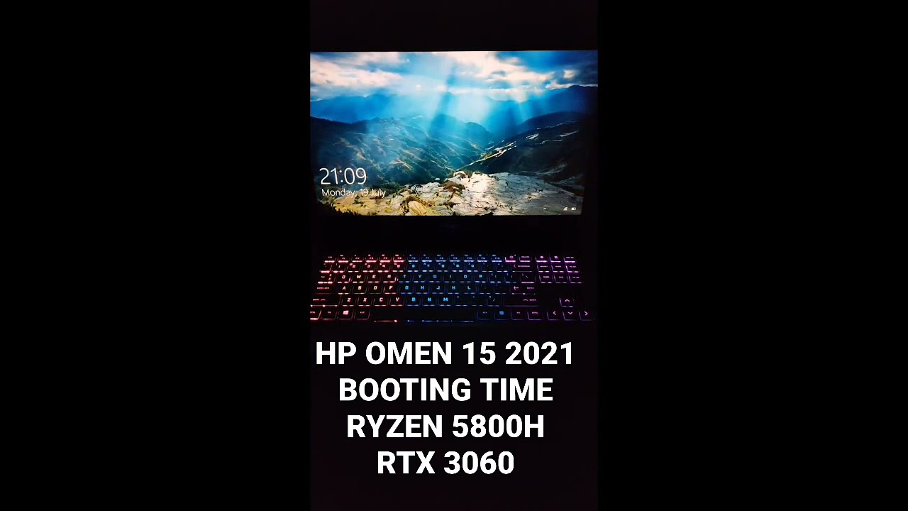 HP OMEN 15 2021 BOOTING TIME