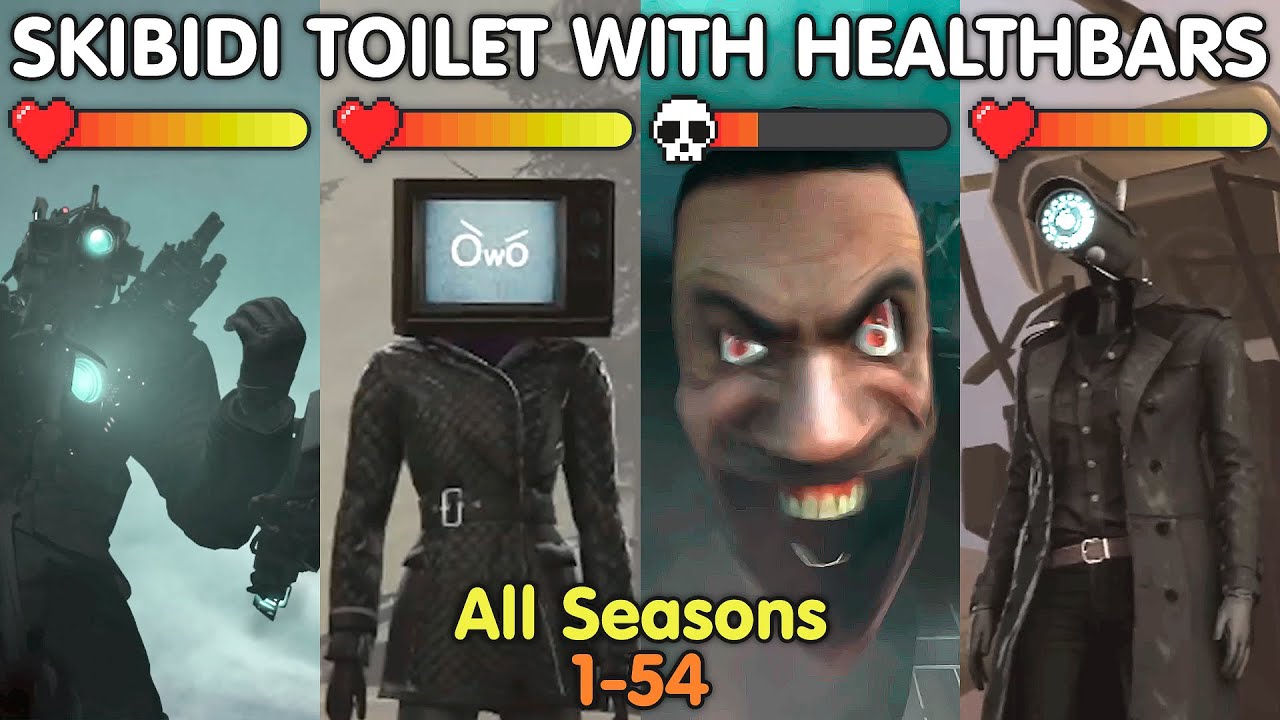 Skibidi Toilet 57-1 Part 2 WITH Healthbars and ALL Boss Fights (Full  Edition) 