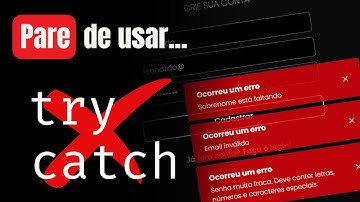 PARE de usar TRY/CATCH | Tratamento de Erro do Jeito Certo