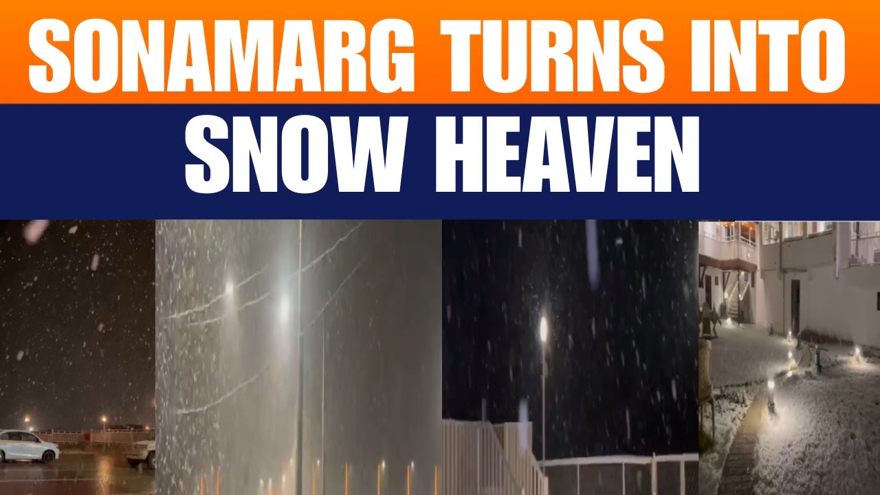 Snowfall in Sonamarg! Kashmir’s Hill Station Turns into a Winter Wonderland | News9
