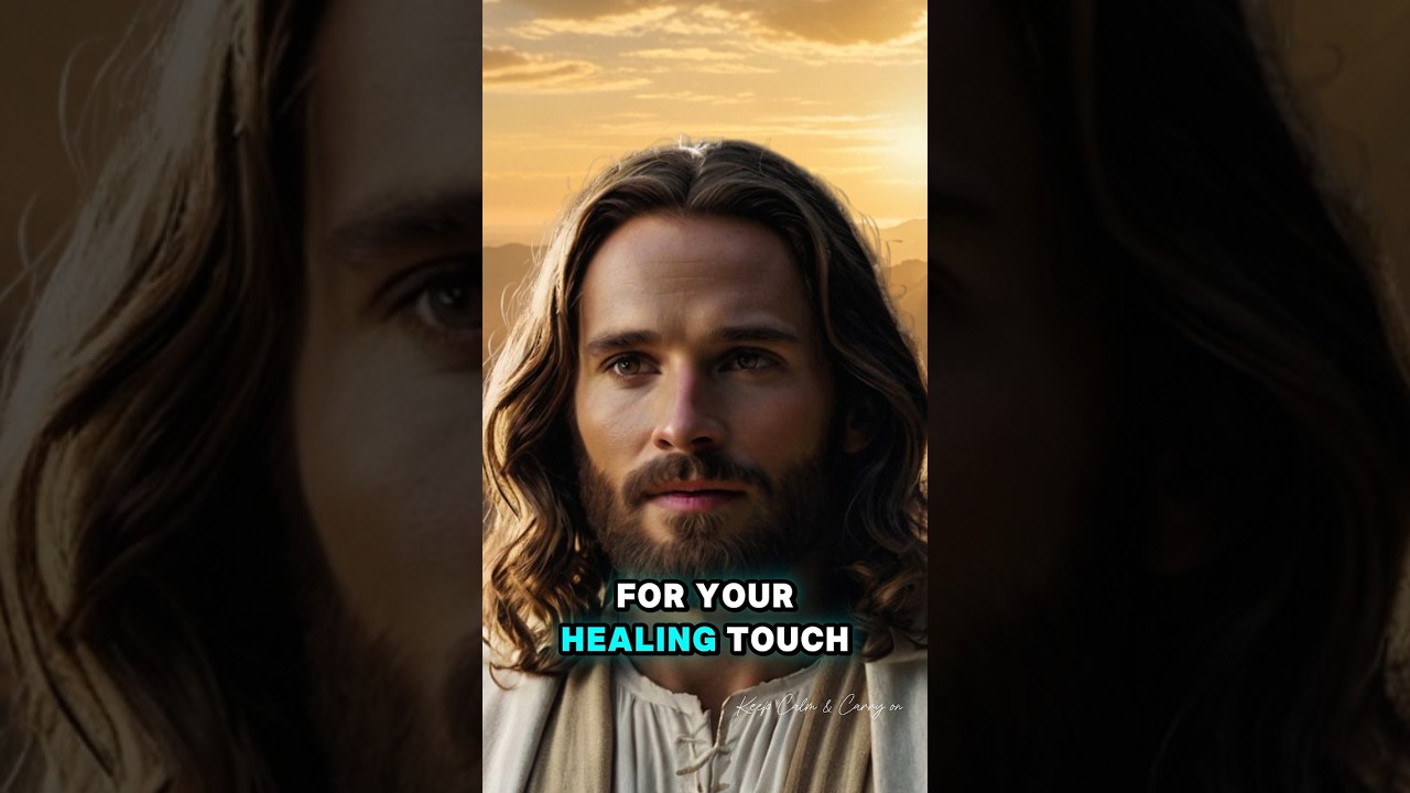 We pray for your healing touch, your comforting presence, 