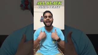 ALL BLACK-FINAL VERSE-cover by Arpit Bansal