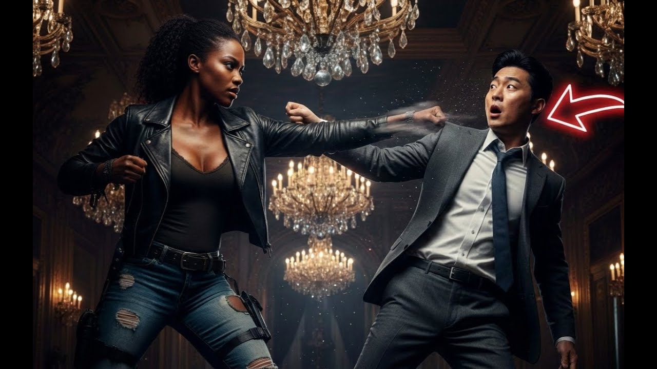 Dangerous Korean Mafia Boss Challenged the black lady into a Fight–Unaware She's a Kickboxing Champ!