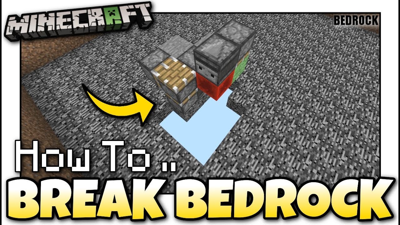 How To Break Bedrock In Minecraft Xbox 360