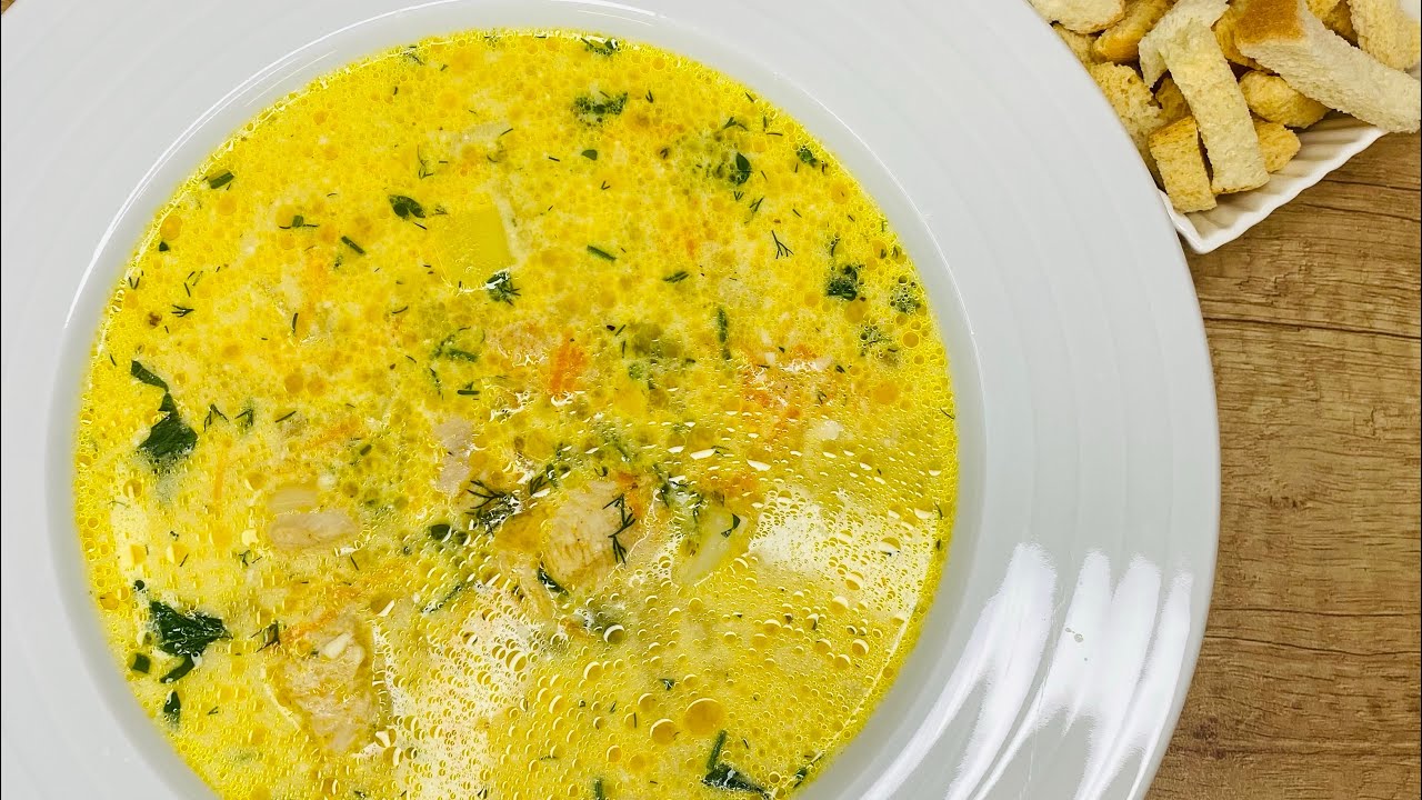 Supă cu Cașcaval topit și piept de pui 🐥Copii o adoră 🥰