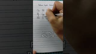 SHORTS #tulisan tegak bersambungn #huruf abjad #mengenal huruf tegak bersambung #menulis rapi SHORTS #tulisan tegak bersambungn #huruf abjad #mengenal huruf tegak bersambung #menulis rapi