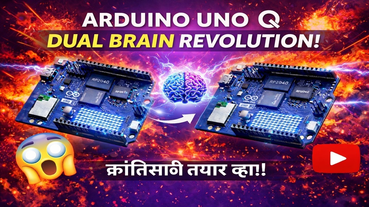 Arduino UNO Q: Dual Brain आर्किटेक्चर | AI + Real-Time Control एकाच बोर्डवर!