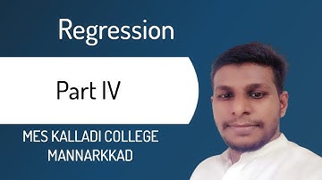 Regression ​| Part 4 | Fourth Semester | B.com/BBA | MES KC