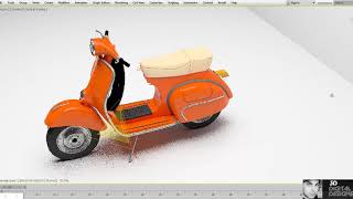 Vespa piaggio model on 3ds max and vray