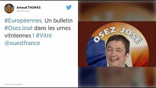 Européennes. Un Bulletin Osez José Dans Les Urnes Vitréennes