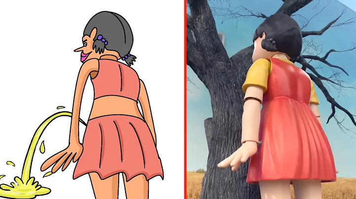 Squid Game Season 2 but it's ruined by Funny Drawing Meme | Funny Squid Game Doll