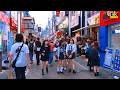 4K HDR Calm Sunset Walk in Harajuku Tokyo 🌇 Stylish Streets & Relaxing Evening Ambience
