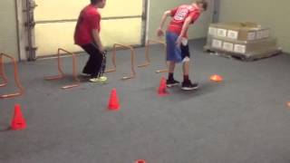 2 foot jumps - forward & backwards