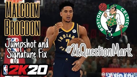 Malcolm Brogdon Jumpshot and Signature Fix Nba 2k20 Mobile @2kQuestionMark