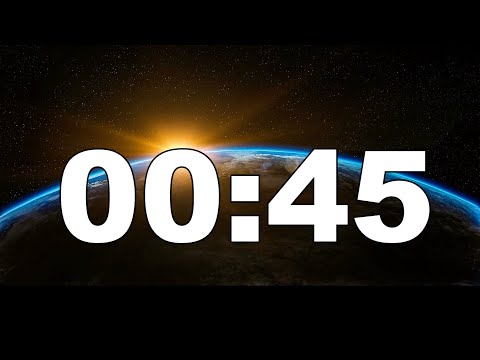 45 Seconds Timer with sound alarm   COUNTDOWN   stunden timer