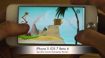 Sprinkle Islands iPhone 5 iOS 7 Beta 4 Gameplay Review