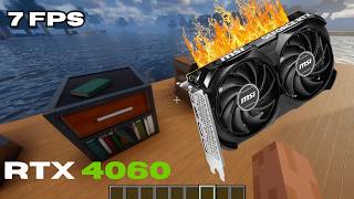 DESTROCÉ mi RTX 4060 con Minecraft ULTRA REALISTA 💀🔥