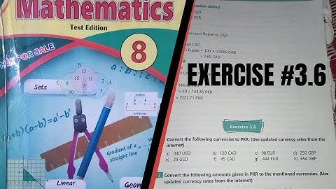 Exercise 3.6 Class 8 Maths Unit 3 Financial Arithmetic / Exercise 3.6 converting currencies