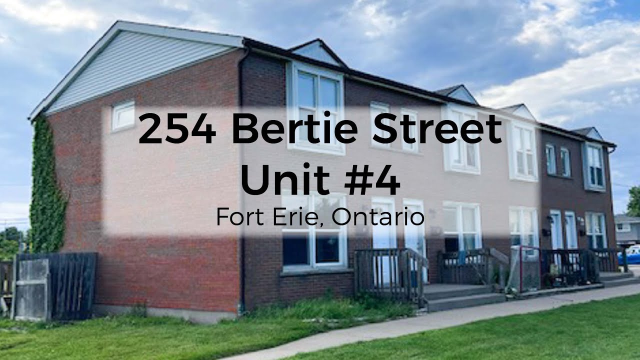 254 Bertie Street Unit 4, Fort Erie, Ontario Daniel Passero Real