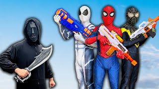 TEAM SPIDER-MAN vs BAD GUY TEAM ||  Rescue The Venom From BAD GUYS COLOR-TEAM ( Live Action )