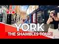 YORK ENGLAND | Full tour of THE SHAMBLES in York UK | Historic City Walk