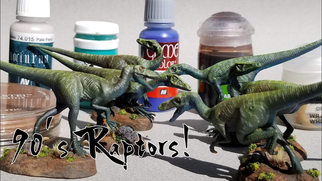 Let's Paint Some 90's Raptors! My Favorite Mini Paints and Why. - YouTube