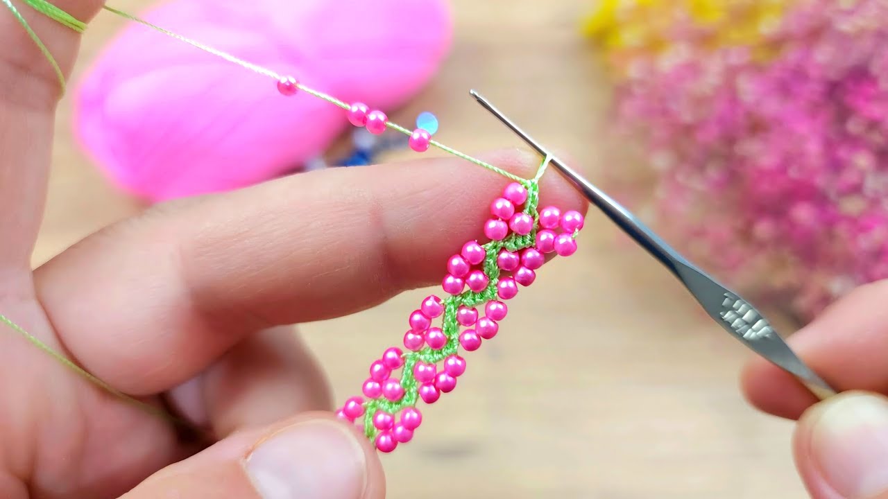 Boncukla Muhteşem oldu Amazing diycrafts crochetflower