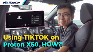 How to use Android Auto & TikTok on 2020 Proton X50 QD Link, GKUI19 Review & Tutorial | WapCar screenshot 5