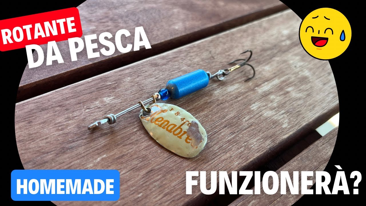 Cucchiaino ROTANTE da pesca fai da te + creare una esca da SPINNING da un tappo di bottiglia