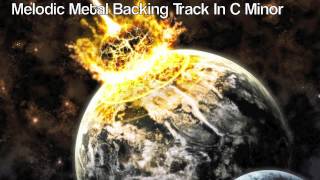 Melodic Metal Backing Track In C Minor chords