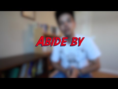 Abide by - W12D3 - Daily Phrasal Verbs - Learn English online free video lessons