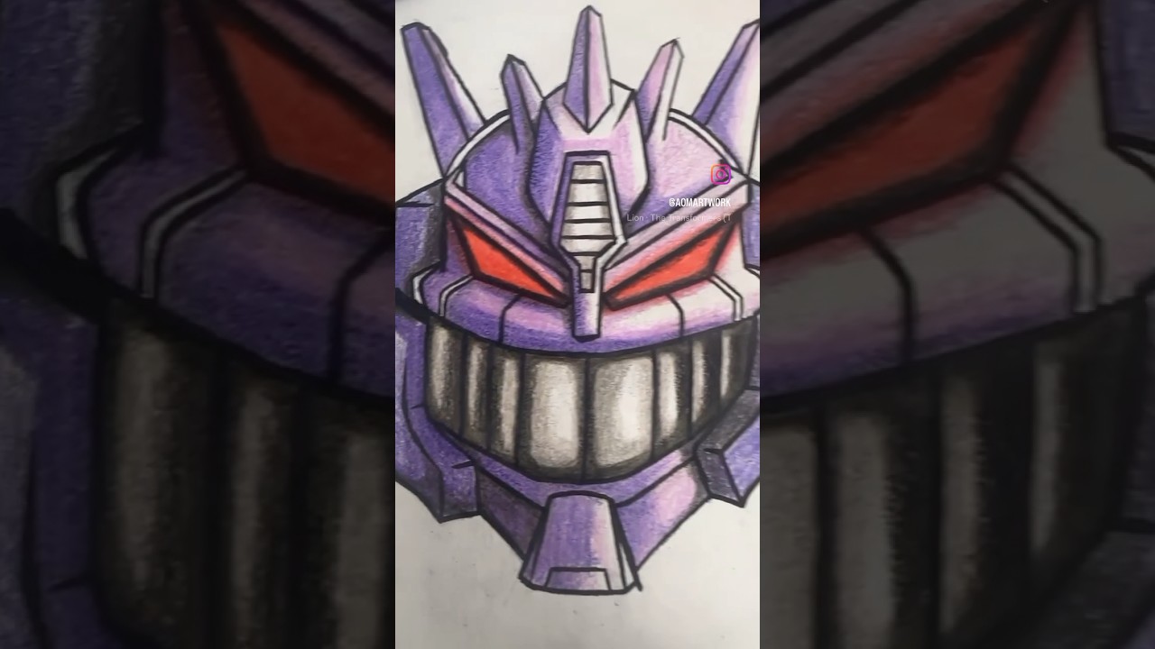 Mashup Drawing | Pokémon / Transformers  🔥🔥 #pokemon #transformers #mashupart #gengar #robots