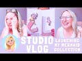 STUDIO VLOG | Launching my NEW MERMAID COLLECTION! 😍