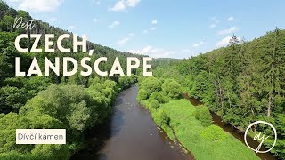 Captivating Czech Republic: Aerial Drone Journey through Green Landscapes and Historic Ruins