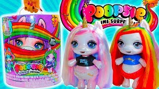 НОВАЯ ЕДИНОРОЖКА + СЛАЙМ! LITTLE BABY UNICORN SURPRISE POOPSIE with SLIME Распаковка СЮРПРИЗ #ПОНИ