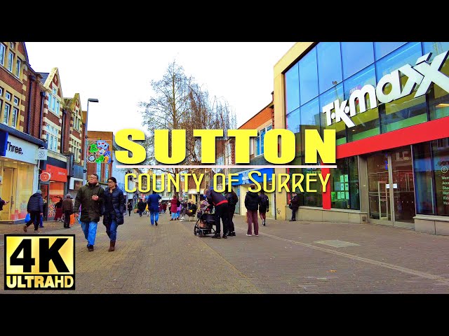 Walking tour at Sutton High Street  2024 | London Borough of Sutton | England United Kingdom class=