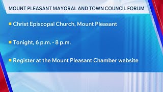 Mount Pleasant mayoral, council candidates to meet in forum