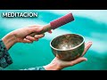 CUENCOS TIBETANOS CON AGUA, SONIDOS TIBETANOS CON FUENTE Y SONIDOS DE LA NATURALEZA, MEDITACION