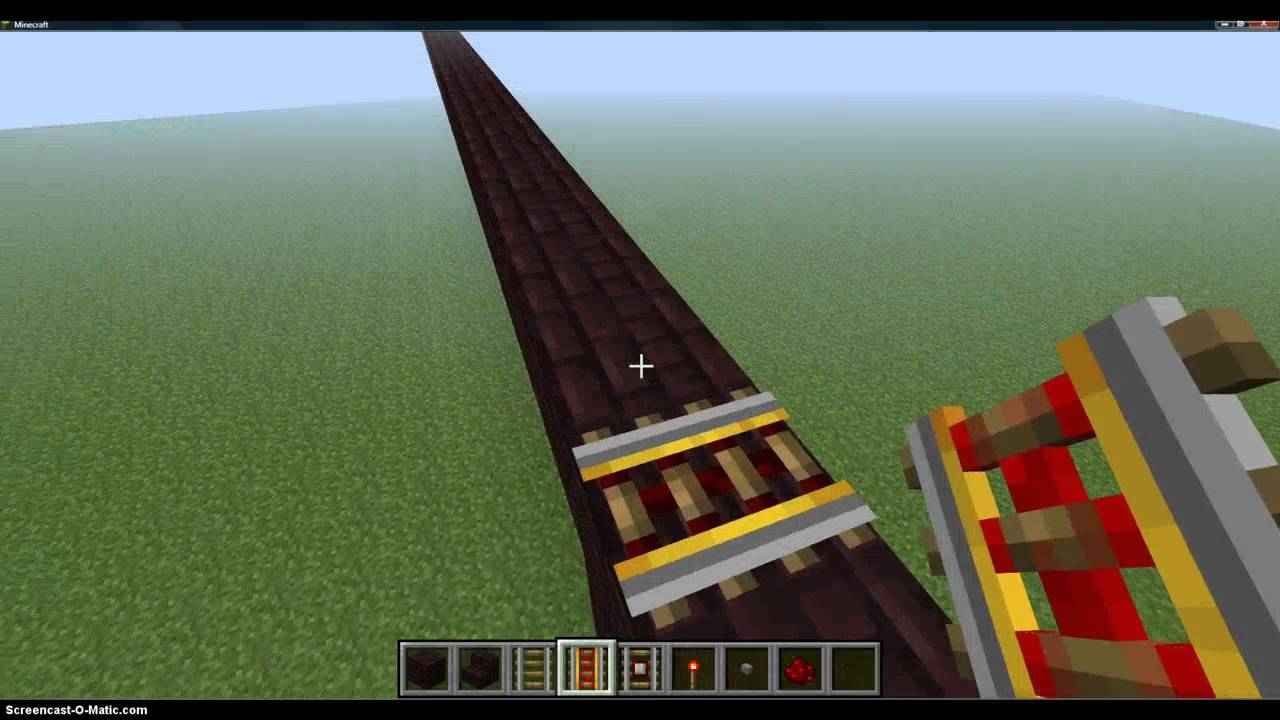how to make a simple roller coaster in minecraft YouTube