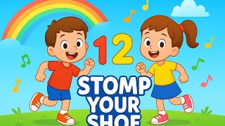 1,2 stomp your shoe||Nursery Rhymes with Action #cocomelonlover #baby #funny 