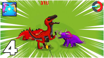 🦖Merge Master - Dinosaurs Fusion War🦖 (Max Level Number 50-60) Android, iOS Gameplay # Prt.4