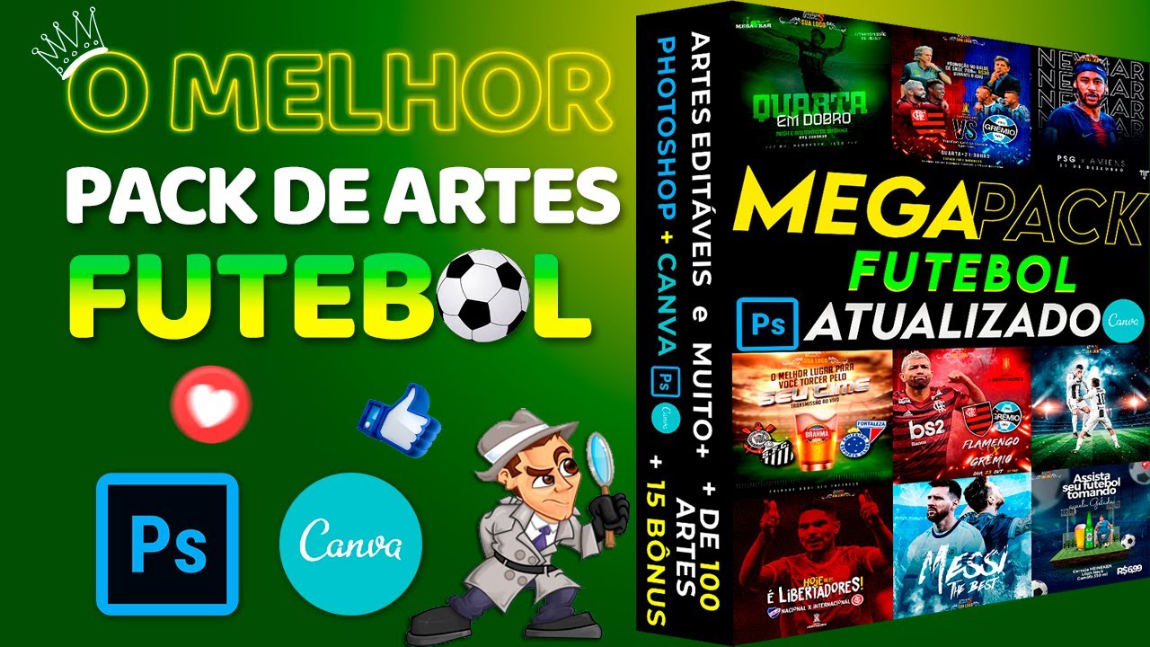 PACK DESIGN [FUTEBOL] Editável - GRÁTIS