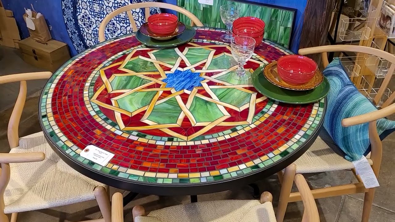 Outdoor Glass Mosaic Table