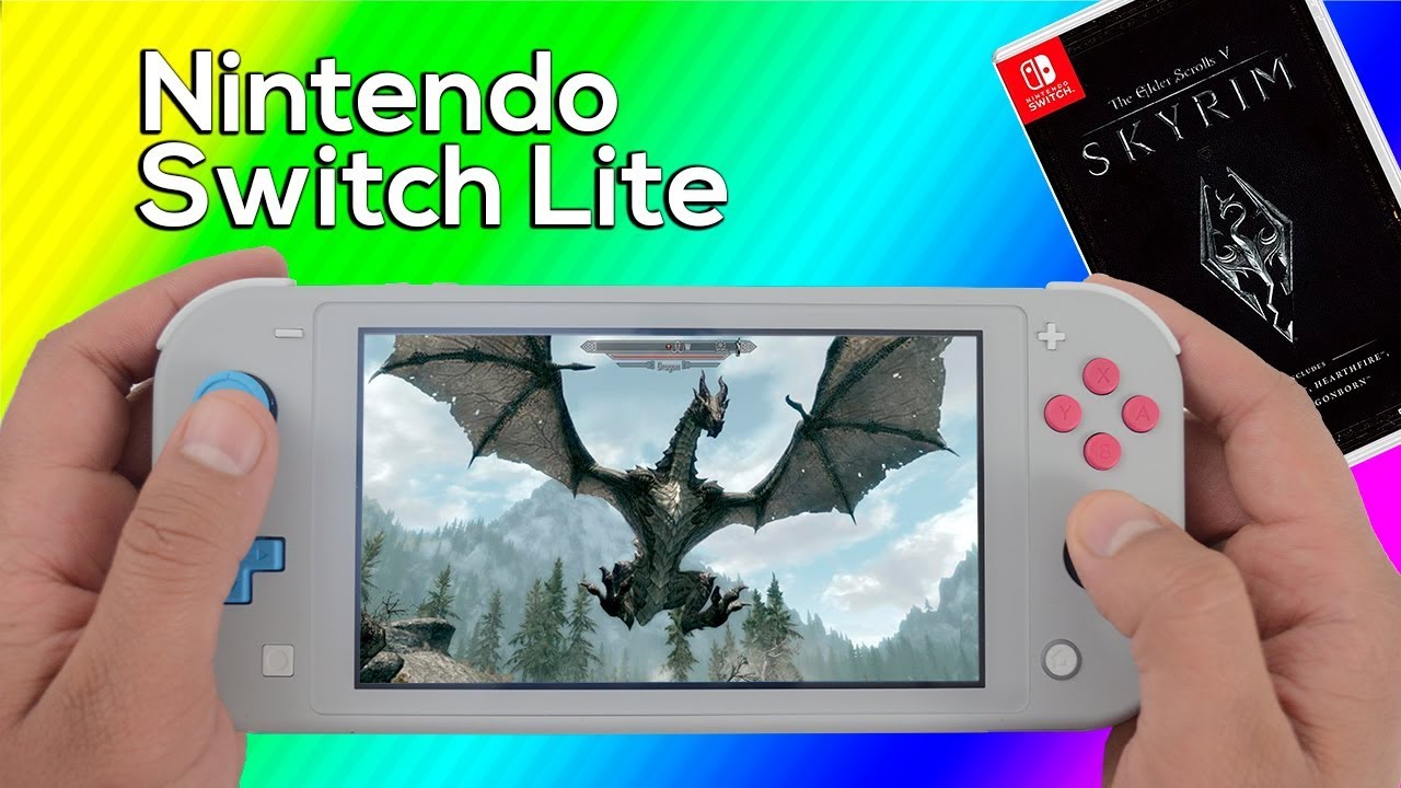 grave Sved rysten Skyrim Nintendo Switch Lite Gameplay - YouTube