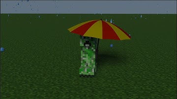 Minecraft Creeper going home when it starts rains animation | Blender animation!