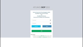 Pelaporan Bantuan Operasional Pendidikan BOP PAUD