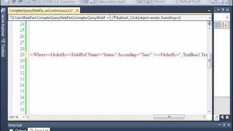 Basic of CAML Queries and SharePoint Object Model
