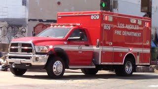 LAFD Rescue 809 Responding